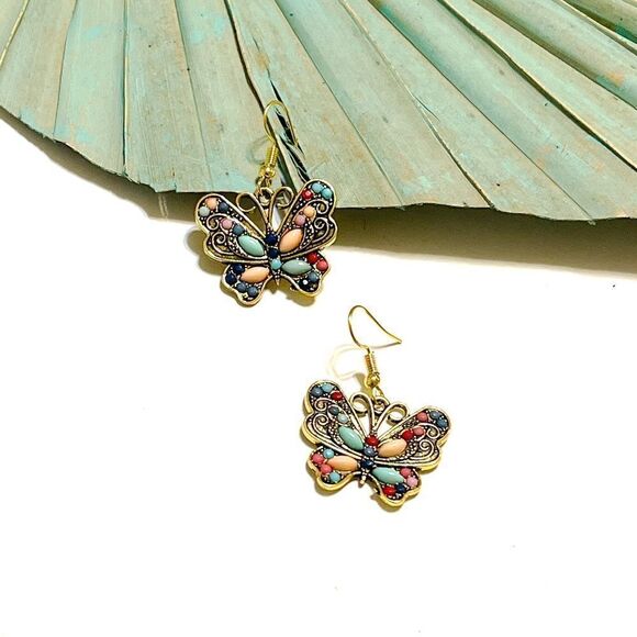 Butterfly earrings #551 - Picture 4 of 7